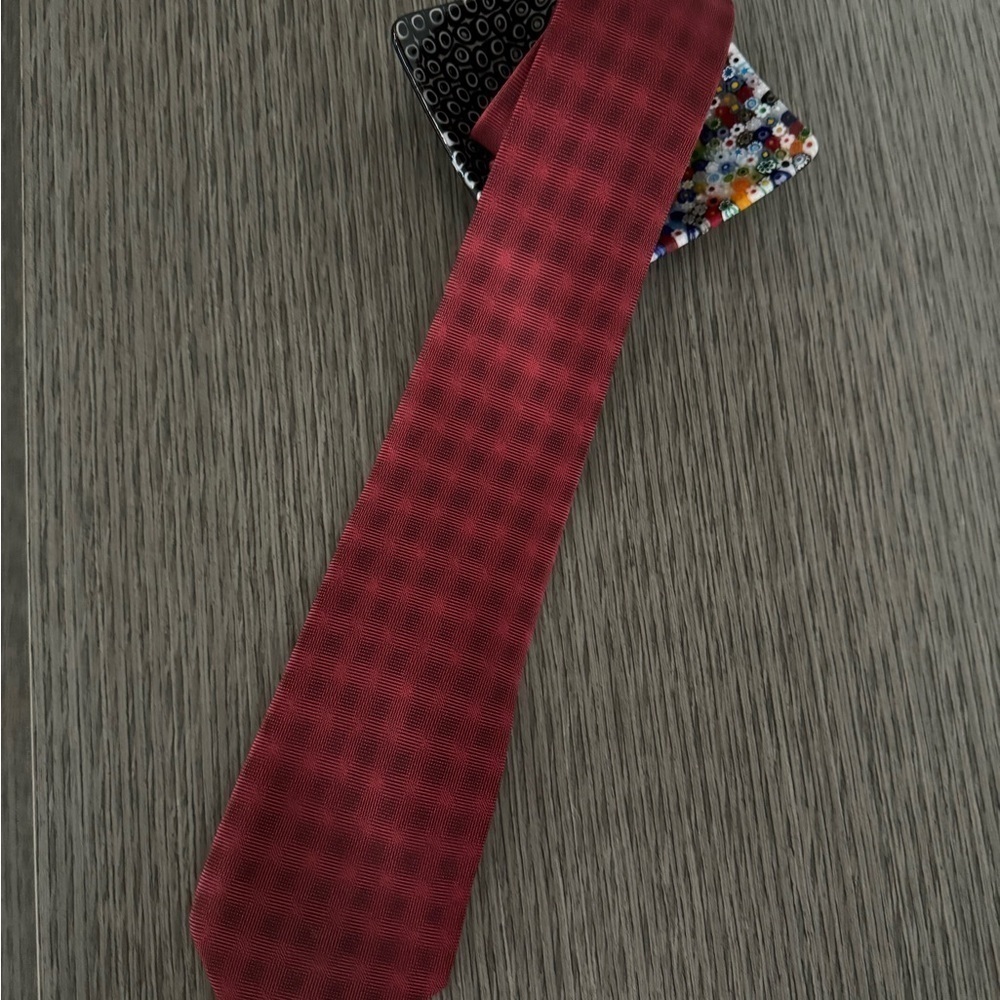 Authentic Vintage Hermes Paris‎ 100% Silk Plaid Patterned Tie Made in France - Picture 3 of 10